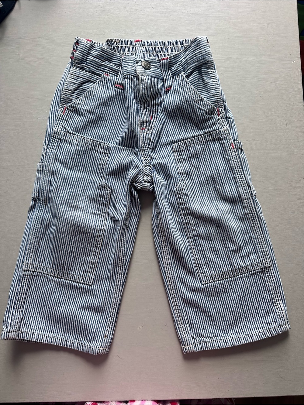 Vintage Ralph Lauren boys 18 mths pin stripped carpenter jeans 1990s